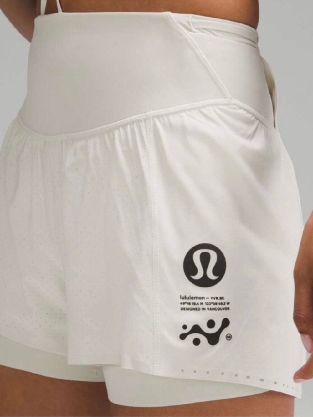 NWT lululemon athletica bone Women's Nulux Road to trail HR short 4” sz 14 rare